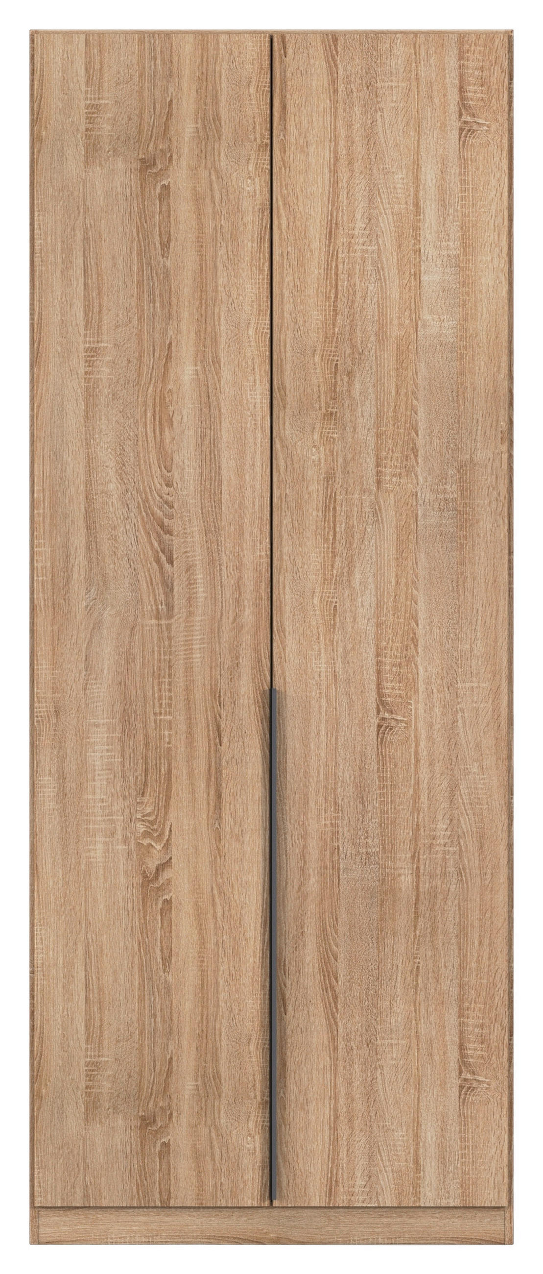 DREHTÜRENSCHRANK  in Sonoma Eiche  - Grau/Sonoma Eiche, MODERN, Holzwerkstoff/Metall (91/229/54cm) - Rauch Möbel