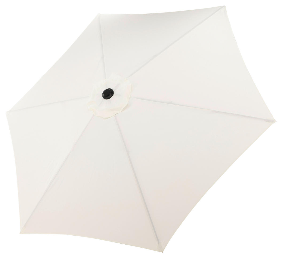 SONNENSCHIRM 300 cm  - Ecru/Grau, KONVENTIONELL, Textil/Metall (300/300cm) - Gardenson