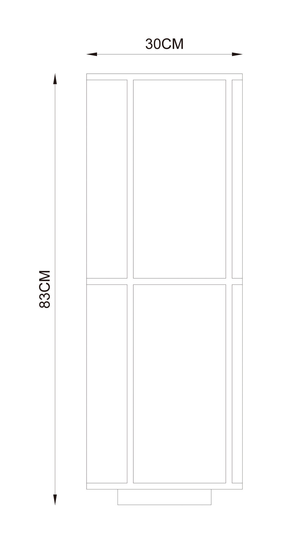 STEHLEUCHTE 30/83 cm    - Weiß, Design, Kunststoff/Textil (30/83cm) - Collet's Monde