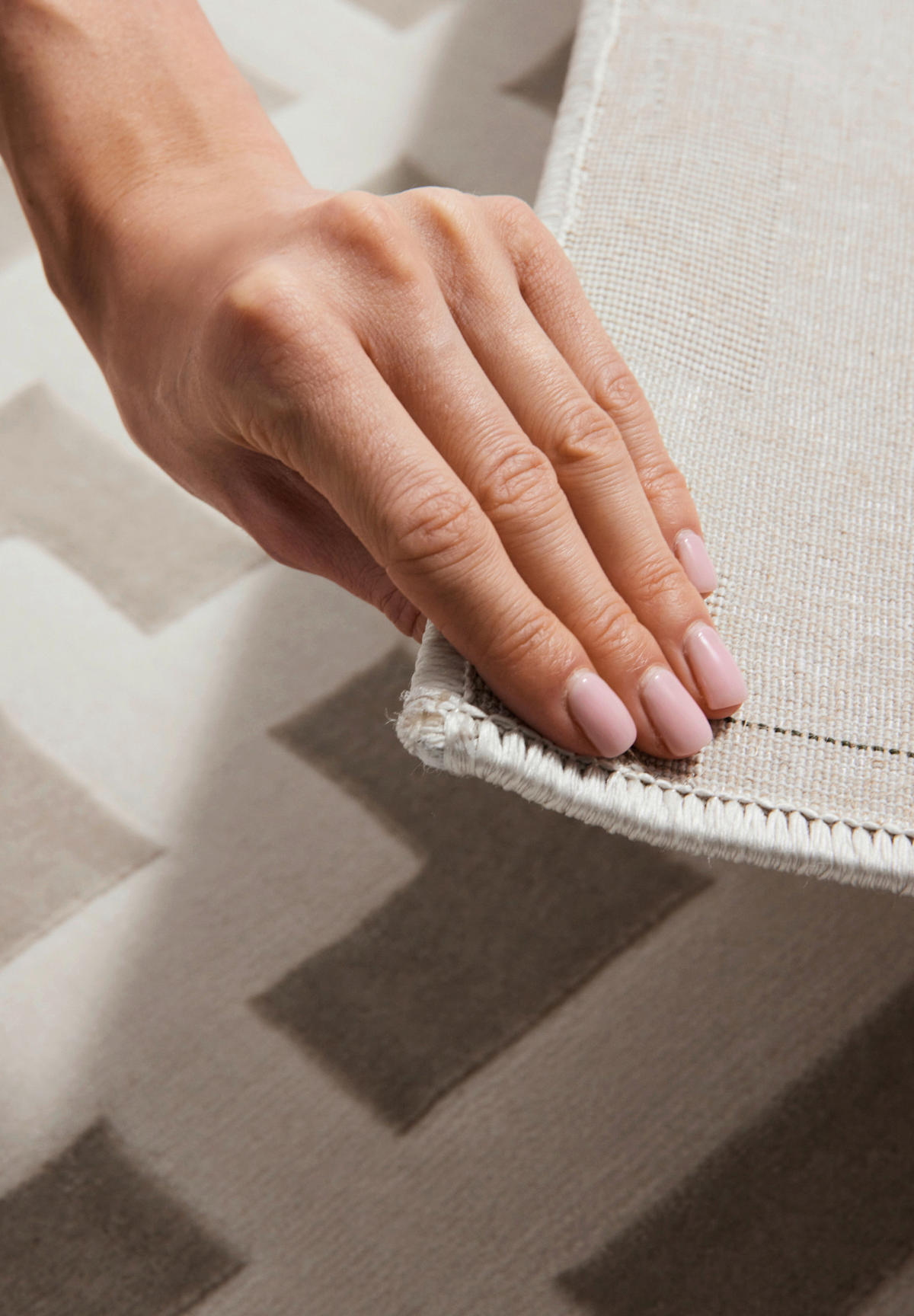 LÄUFER 80/240 cm Perles  - Creme/Grau, Design, Kunststoff (80/240cm) - Elle Decoration