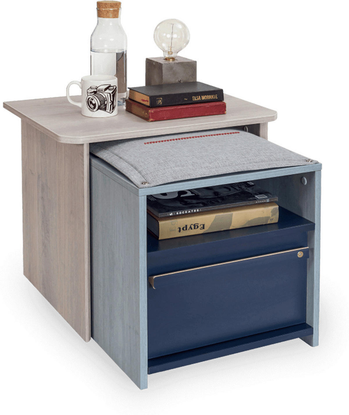 Noptieră, 55/48,6/41,5 cm, culoare lemn arțar - culoare lemn arțar, Basics, material pe bază de lemn (55/48,6/41,5cm) - Cilek