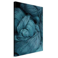 MALBA NA PLÁTNĚ, abstraktní, 40/60/1.2 cm - černá/světle modrá, Basics, kompozitní dřevo/textil (40/60/1.2cm) - artgeist