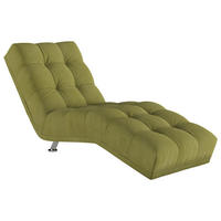 LIEGE ISABELLA Chenille, Flachgewebe Grün  - Chromfarben/Grün, MODERN, Textil/Metall (68/88/164cm) - MID.YOU