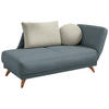 RÉCAMIERE in Flachgewebe Blau  - Blau/Beige, Design, Holz/Textil (205/87/94cm) - Bali