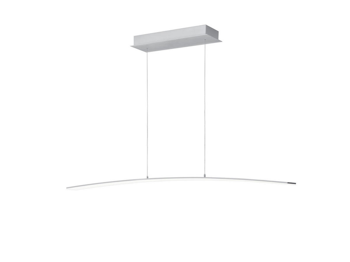 LED-HÄNGELEUCHTE 130 cm  - Alufarben, Design, Metall (130cm) - Hell