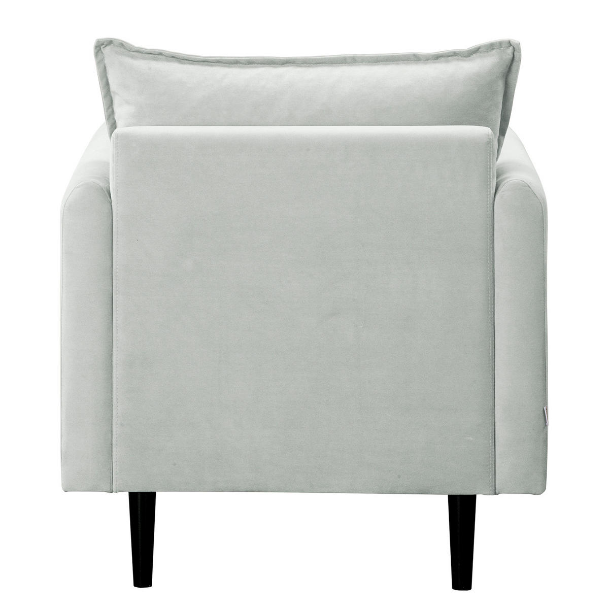 SESSEL in Samt Dunkelblau  - Schwarz/Dunkelblau, Design, Holz/Textil (74/86/100cm) - P & B