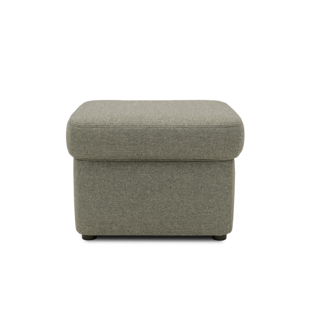 Thumbnail - Mid.you Hocker, Graubraun, Textil, Uni, quadratisch, 61x40x61 cm, Made in EU, FSC Mix, Wohnzimmer, Hocker, Sitzhocker