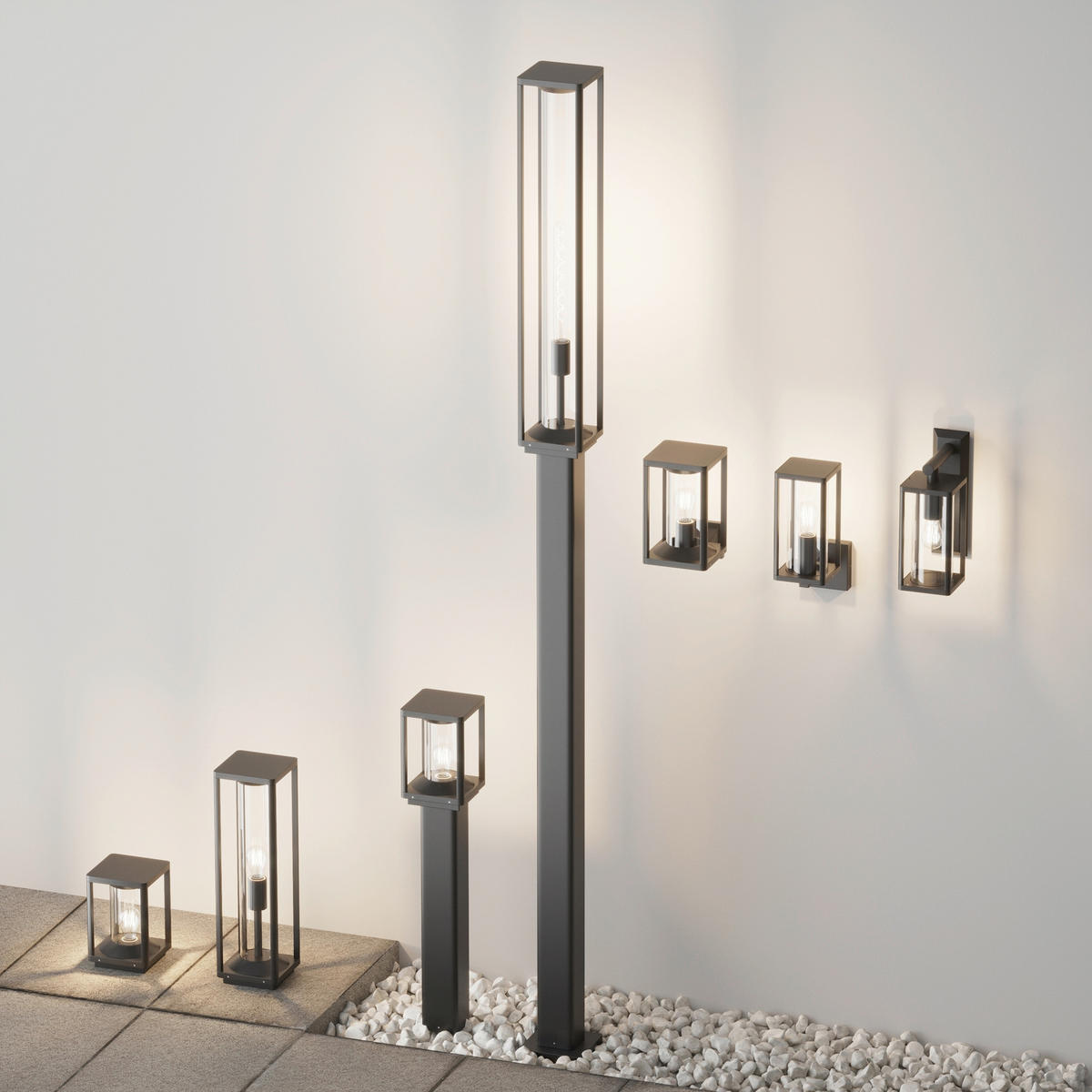 WANDLEUCHTE Cell 11.5/20/30.5 cm  - Graphitfarben, Design, Metall (11.5/20/30.5cm) - MAYTONI