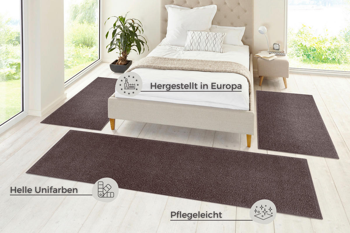FLACHWEBETEPPICH 70/140 cm Pure Anthrazit  - Anthrazit, Basics, Kunststoff (70/140cm) - Hanse Home