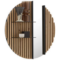 WANDSPIEGEL 102/102/24 cm  - Eichefarben, Design, Glas/Holz (102/102/24cm) - Johann Jakob