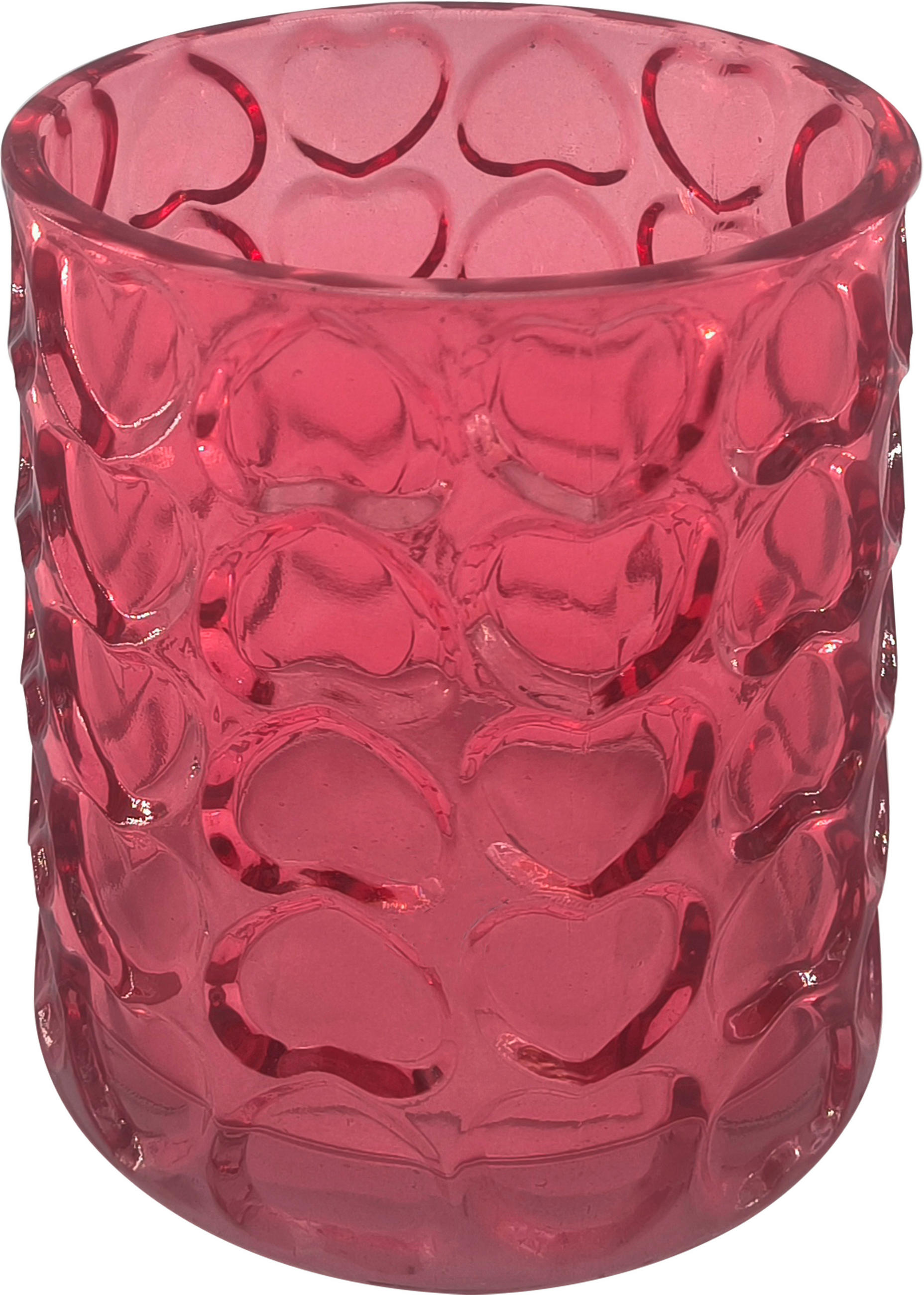 STOJAN NA SVÍČKY  sklo - růžová, Basics, sklo (10/12cm) - Ambia Home
