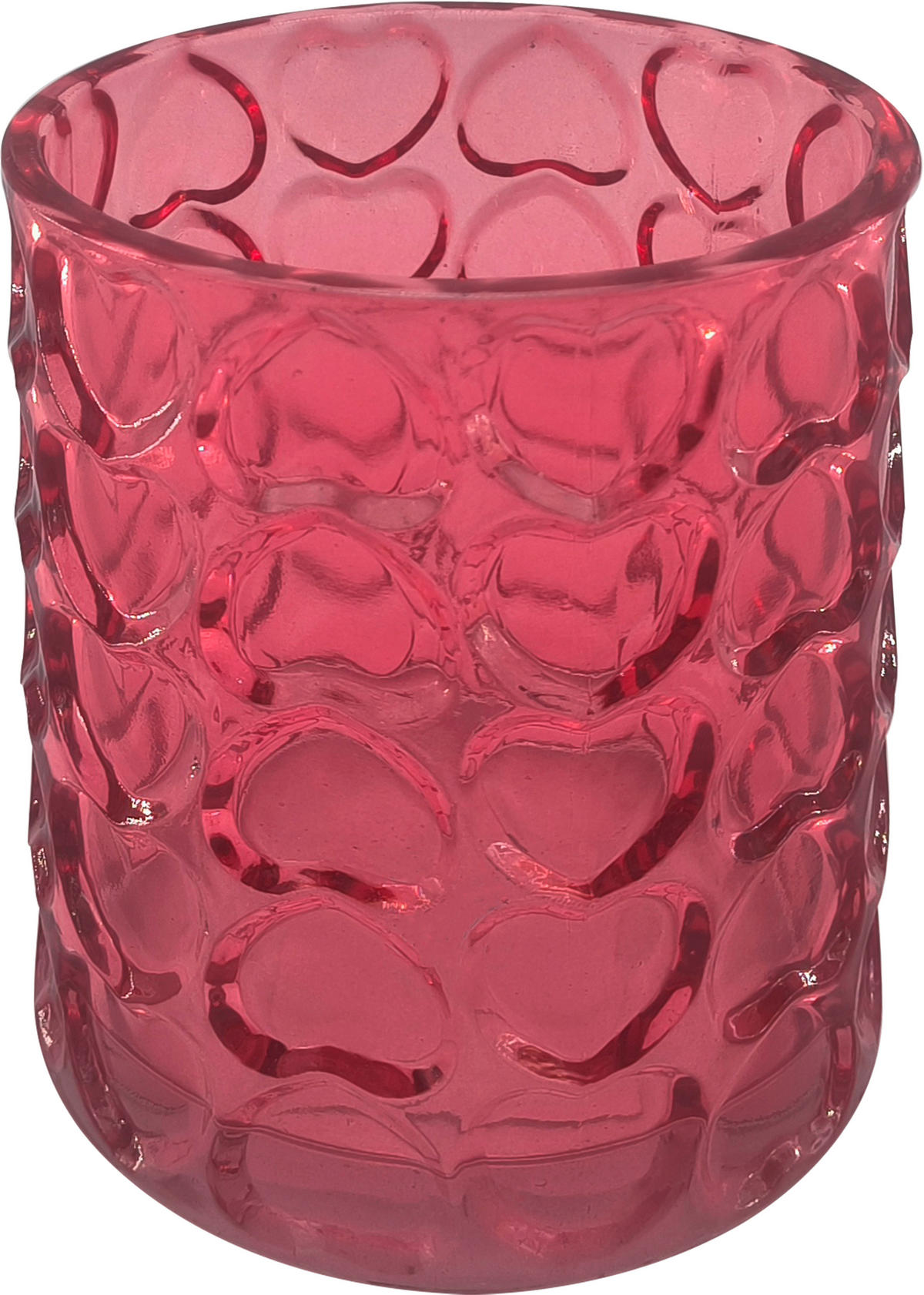 STOJAN NA SVÍČKY  sklo - růžová, Basics, sklo (10/12cm) - Ambia Home