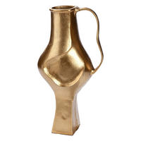 DEKOVASE  - Goldfarben, Basics, Metall (18/34/10cm)