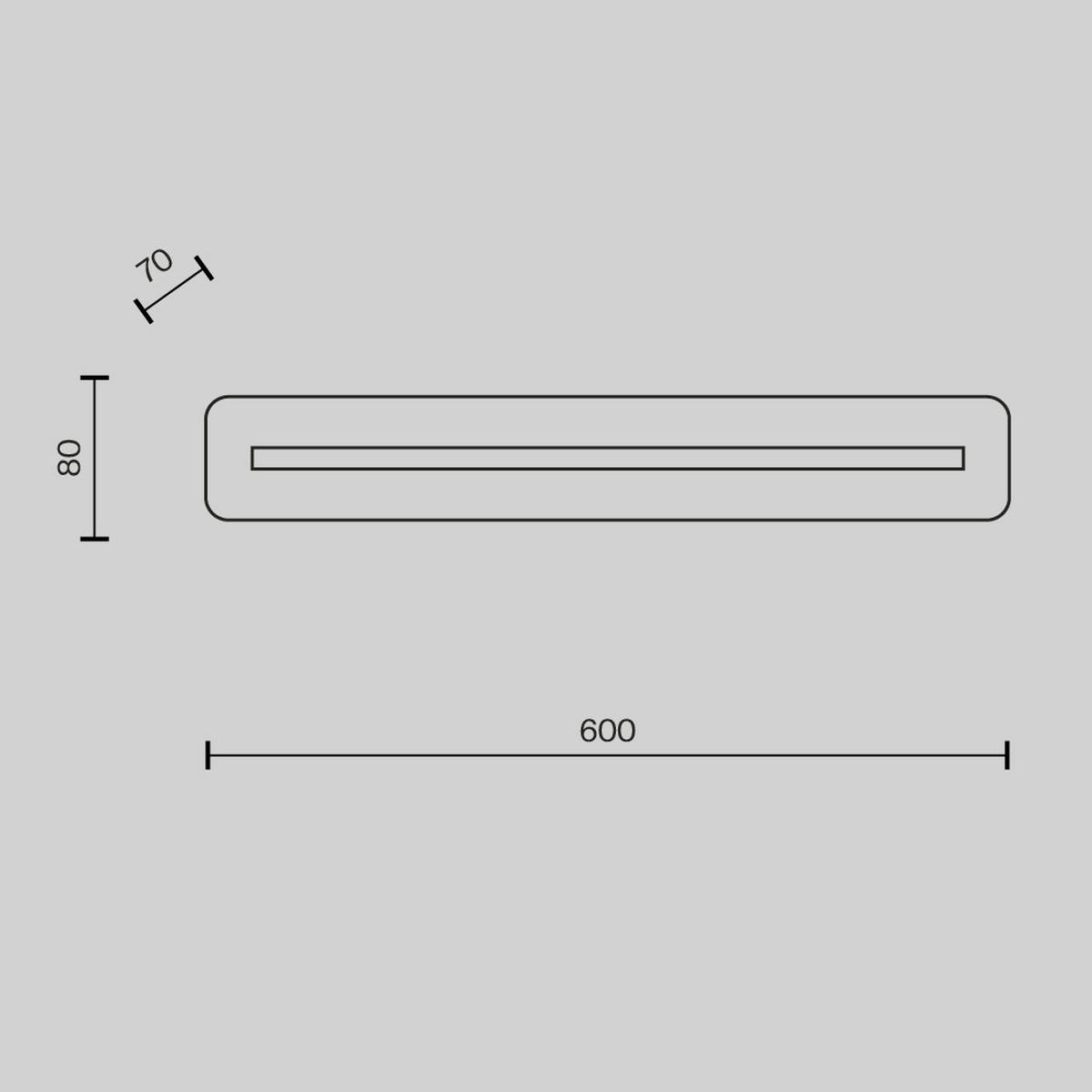 WANDLEUCHTE 6,6/8/60 cm   - Messingfarben, Design, Metall (6,6/8/60cm) - MAYTONI
