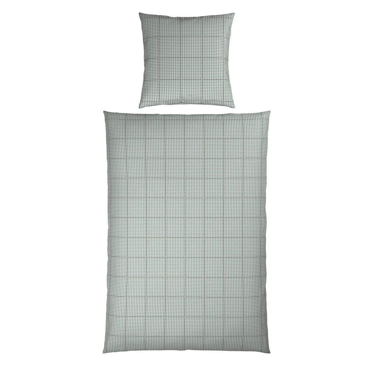 BETTWÄSCHE 2-teilig Satin 155/220 cm  - Salbeigrün, Textil (155/220cm) - Bio:Vio