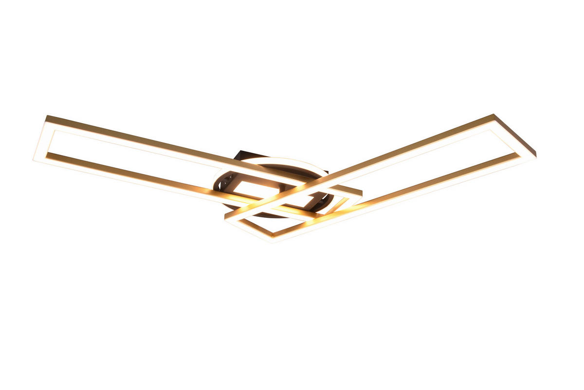 LED-DECKENLEUCHTE 90,5/24,5/8,5 cm   - Messingfarben, Basics, Metall (90,5/24,5/8,5cm)