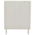 HIGHBOARD  in 80/103/35 cm  - Seidengrau, Design, Holzwerkstoff/Metall (80/103/35cm) - Xora