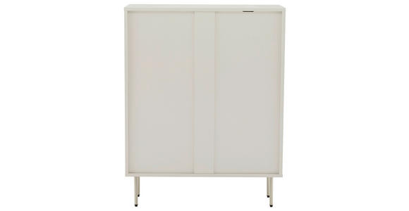 HIGHBOARD  in 80/103/35 cm  - Seidengrau, Design, Holzwerkstoff/Metall (80/103/35cm) - Xora