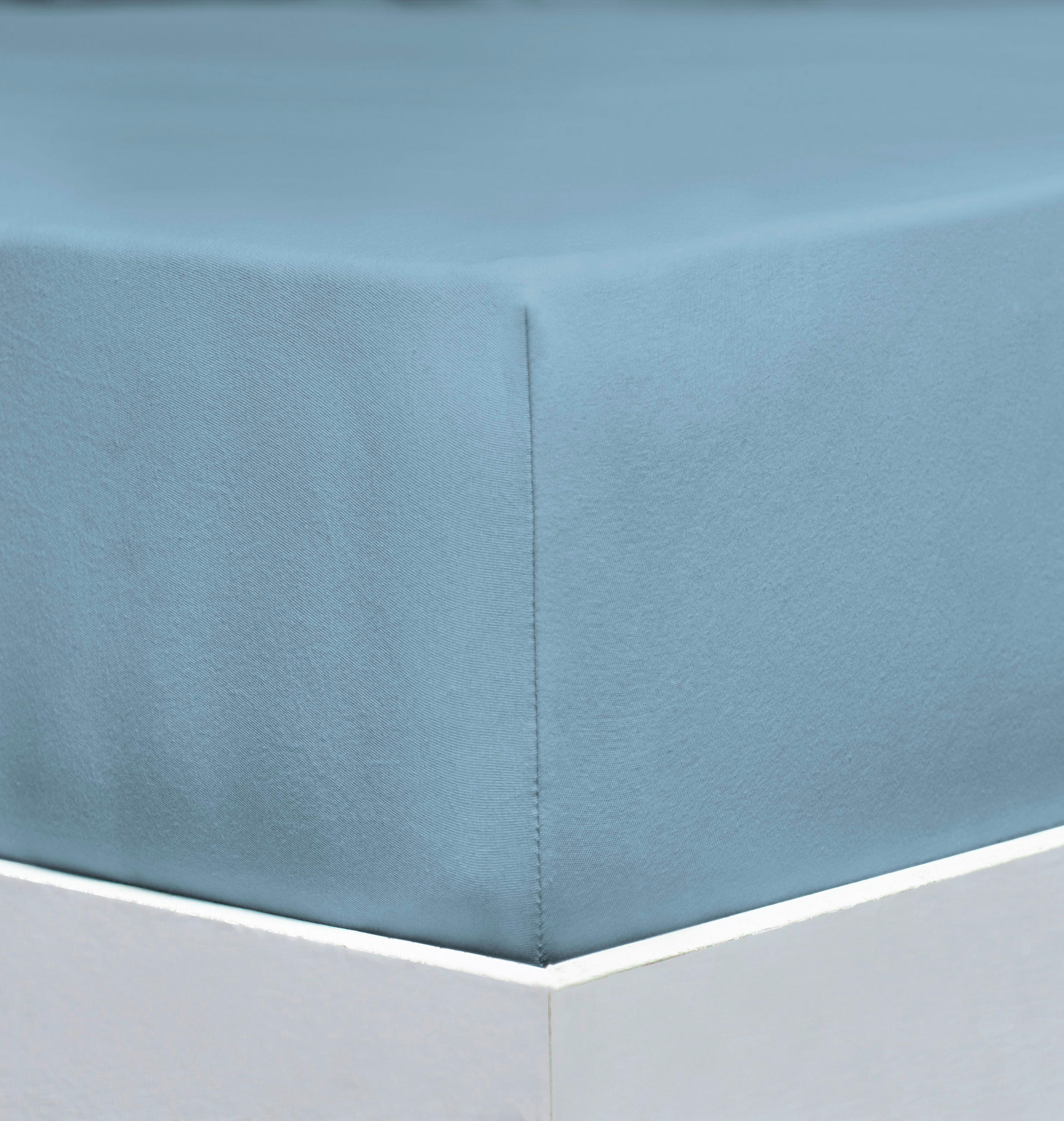 SPANNLEINTUCH 180-200/200-220 cm Jersey  - Blau, Basics, Textil (180-200/200-220cm) - Florella