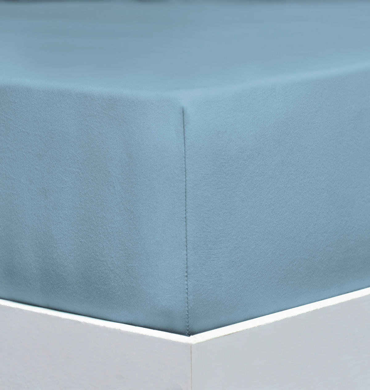 SPANNLEINTUCH 180-200/200-220 cm Jersey  - Blau, Basics, Textil (180-200/200-220cm) - Florella