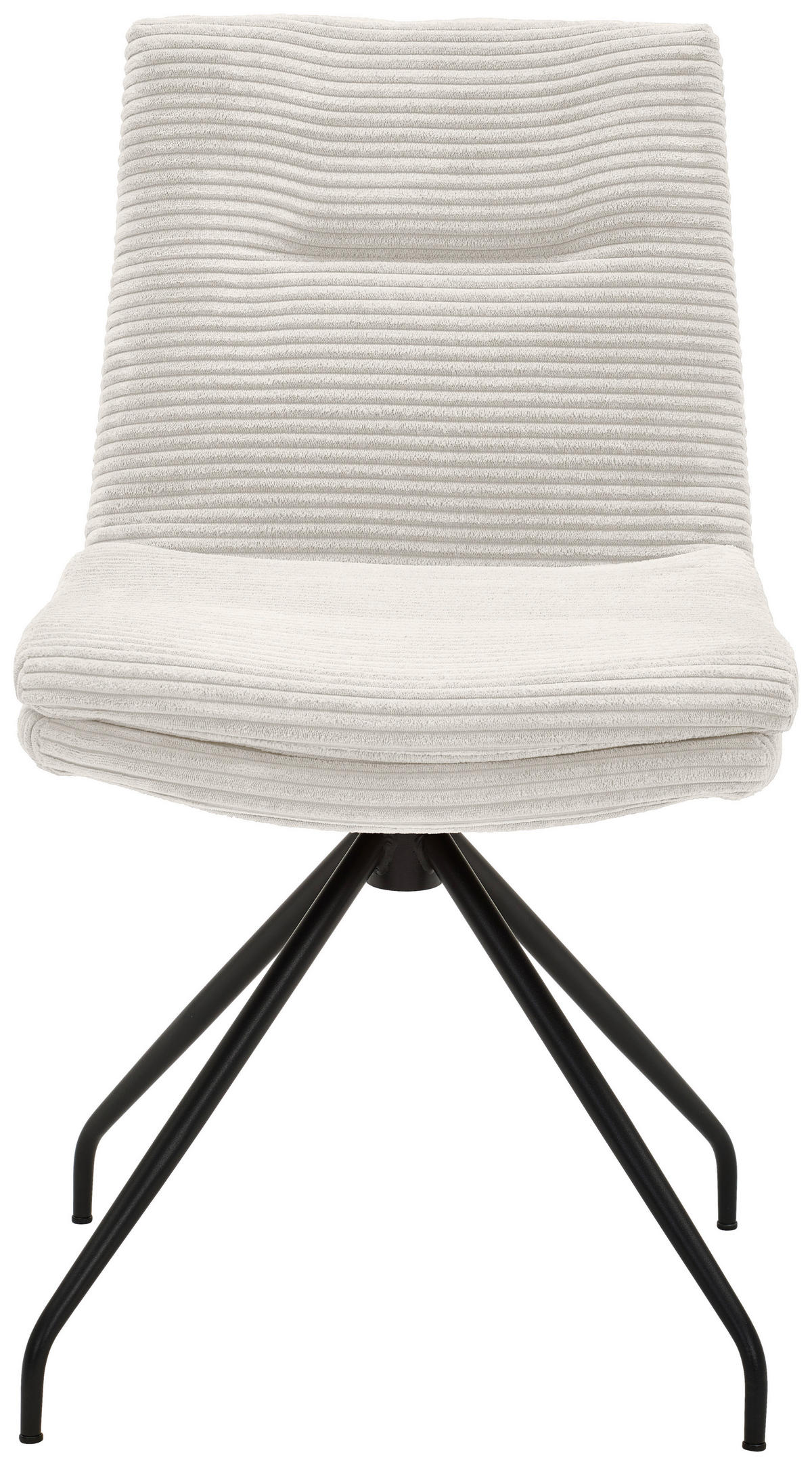 STUHL - Creme/Schwarz, Design, Textil/Metall (50/85/64cm) - Musterring