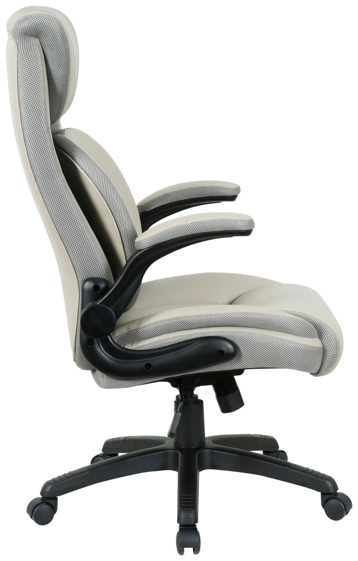 UREDSKA STOLICA  siva, crna, taupe  metal, plastika, tekstil  - siva/crna, Konvencionalno, metal/tekstil (70/113-121/74cm) - Cantus