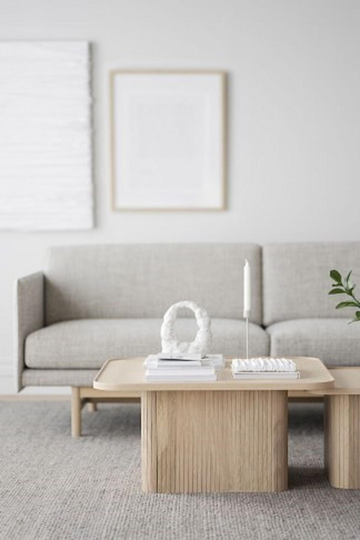 SOFFBORD i trä 80/80/40 cm  - vit/ekfärgad, Klassisk, trä (80/80/40cm) - Rowico