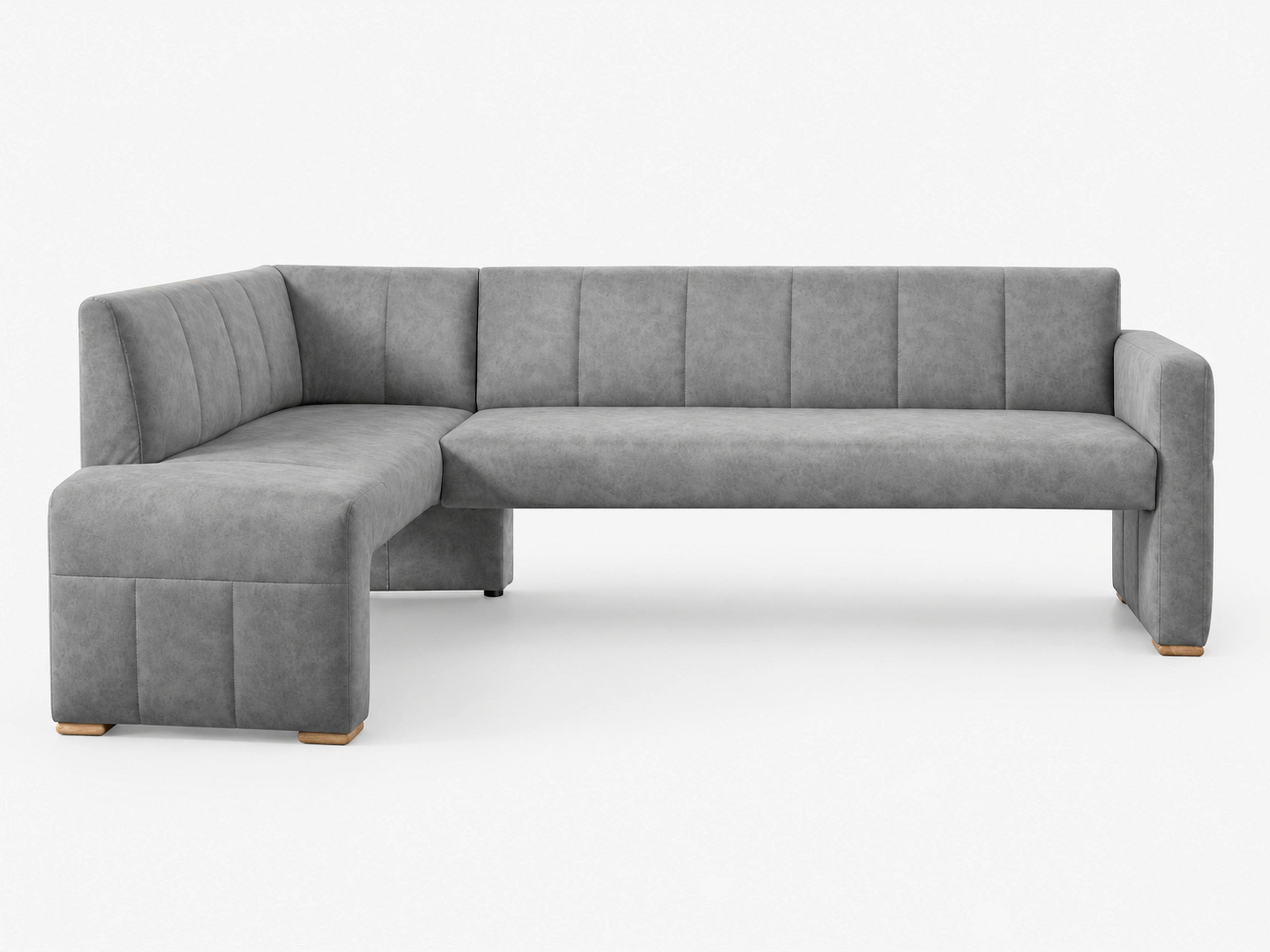 ROHOVÁ LAVICE, buk, šedá - šedá/barvy dubu, Moderní, dřevo/kompozitní dřevo (245/159cm) - Livetastic