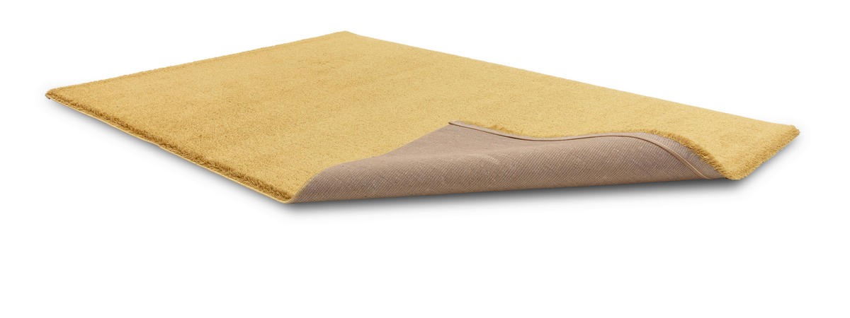 HOCHFLORTEPPICH 80/150 cm Salerno Goldfarben  - Goldfarben, Basics, Textil (80/150cm) - Novel