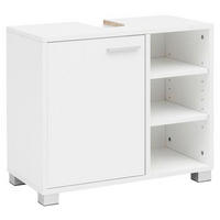 WASCHBECKENUNTERSCHRANK 60/55/32 cm  - Alufarben/Weiß, Basics, Holzwerkstoff (60/55/32cm) - MID.YOU