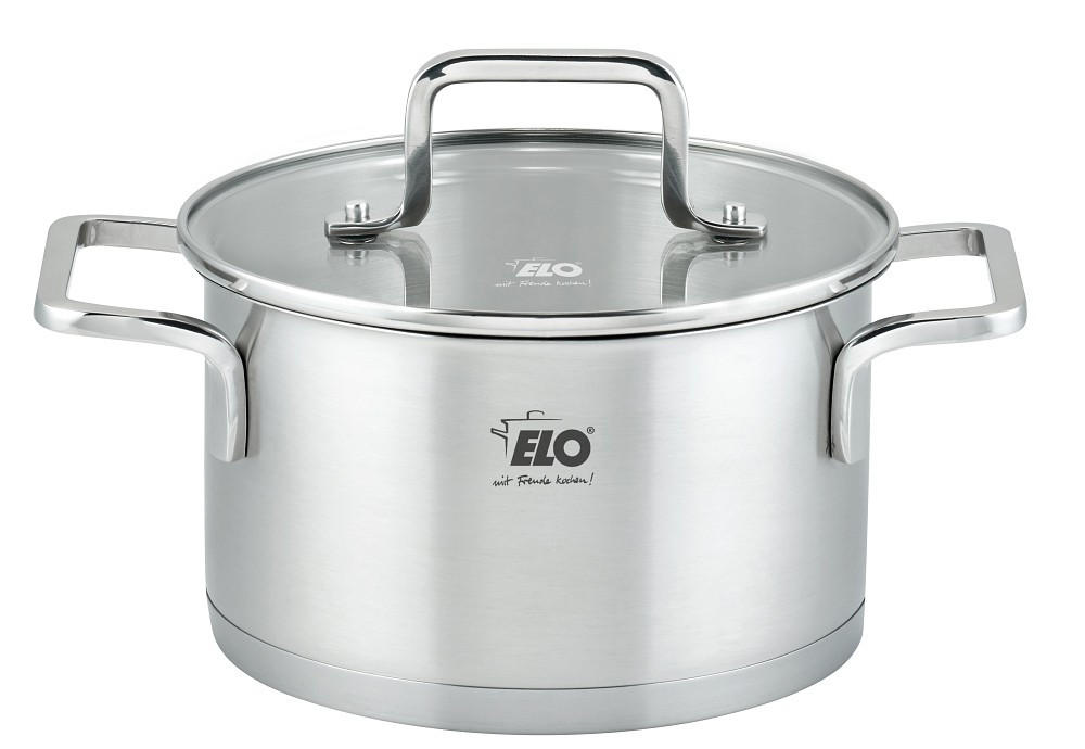 FLEISCHTOPF Topas 3,4 L  - Transparent/Silberfarben, Basics, Glas/Metall (20cm) - ELO