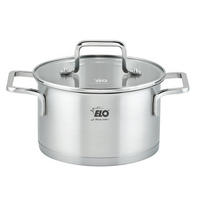 FLEISCHTOPF Topas 3,4 L  - Transparent/Silberfarben, Basics, Glas/Metall (20cm) - ELO