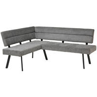 ECKBANK 150/190 cm Webstoff Anthrazit   - Anthrazit/Schwarz, KONVENTIONELL, Textil/Metall (150/190cm) - MID.YOU