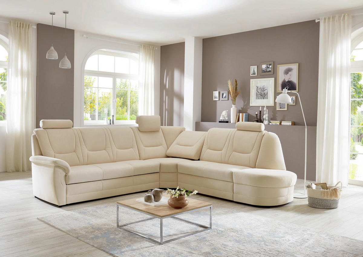 SEDACIA SÚPRAVA, textil, prírodná farba - prírodná farba, Konventionell, textil (285/277cm) - Beldomo Comfort