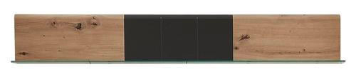 WANDBOARD Graphitfarben, Eichefarben  - Eichefarben/Graphitfarben, KONVENTIONELL, Holzwerkstoff (135/20/16cm) - Xora