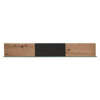 WANDBOARD Graphitfarben, Eichefarben  - Eichefarben/Graphitfarben, KONVENTIONELL, Holzwerkstoff (135/20/16cm) - Xora