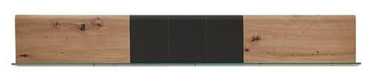 WANDBOARD Graphitfarben, Eichefarben  - Eichefarben/Graphitfarben, KONVENTIONELL, Holzwerkstoff (135/20/16cm) - Xora