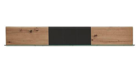 WANDBOARD Graphitfarben, Eichefarben  - Eichefarben/Graphitfarben, KONVENTIONELL, Holzwerkstoff (135/20/16cm) - Xora