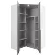 ECKSCHRANK 120/236/120 cm - Schwarz/Sahara, KONVENTIONELL, Glas/Holzwerkstoff (120/236/120cm) - Hom`in
