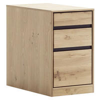 ANSTELLCONTAINER Asteiche furniert, massiv Eiche Bianco  - Eiche Bianco, KONVENTIONELL, Holz/Holzwerkstoff (45/76/80cm) - Linea Natura