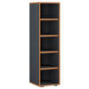 SCHUHREGAL 30/110/33 cm  - Honigeiche/Anthrazit, Design, Holzwerkstoff/Kunststoff (30/110/33cm) - MID.YOU