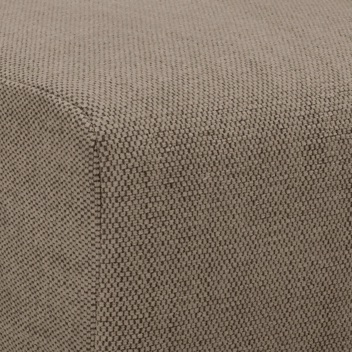HOCKER in Textil Braun  - Buchefarben/Braun, Konventionell, Holz/Textil (101/44/92cm) - Livetastic