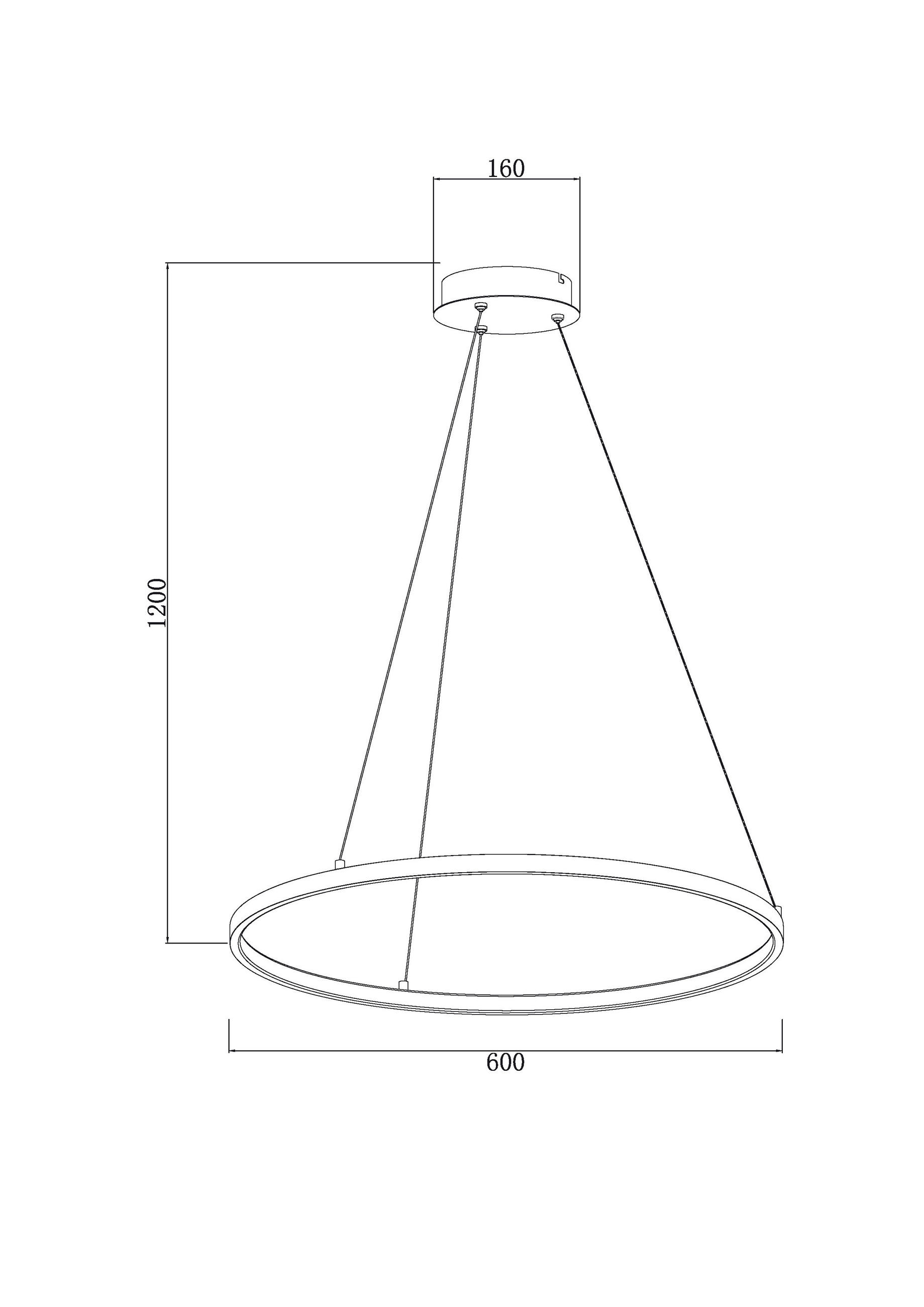 LED-HÄNGELEUCHTE 60/120 cm   - Goldfarben/Weiß, Trend, Kunststoff/Metall (60/120cm) - Novel