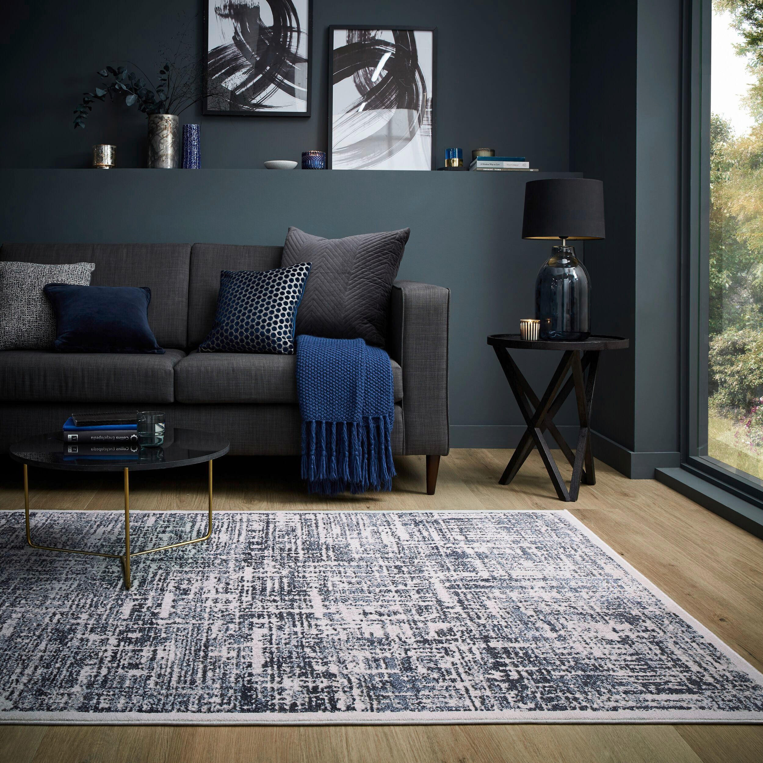 WEBTEPPICH 160/230 cm Eris Blau  - Blau, Basics, Textil (160/230cm) - Xora