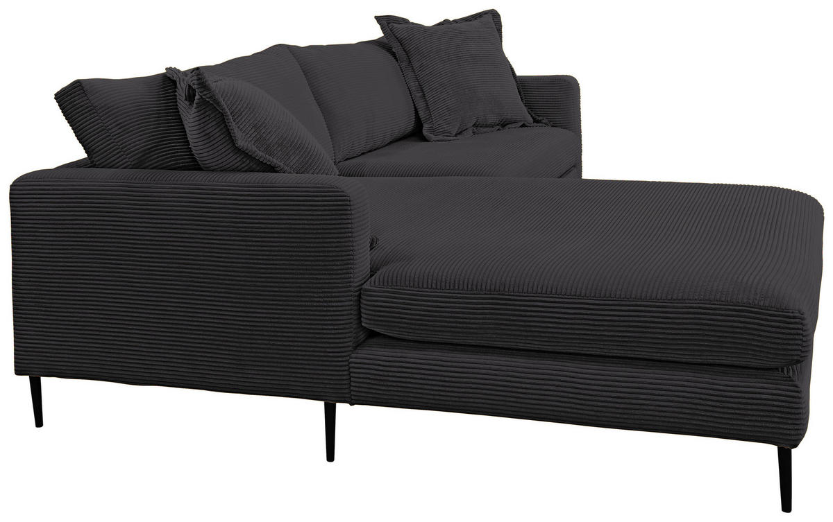 KUTNA GARNITURA tekstil  crna   - crna, Design, tekstil/metal (193/268cm) - P & B