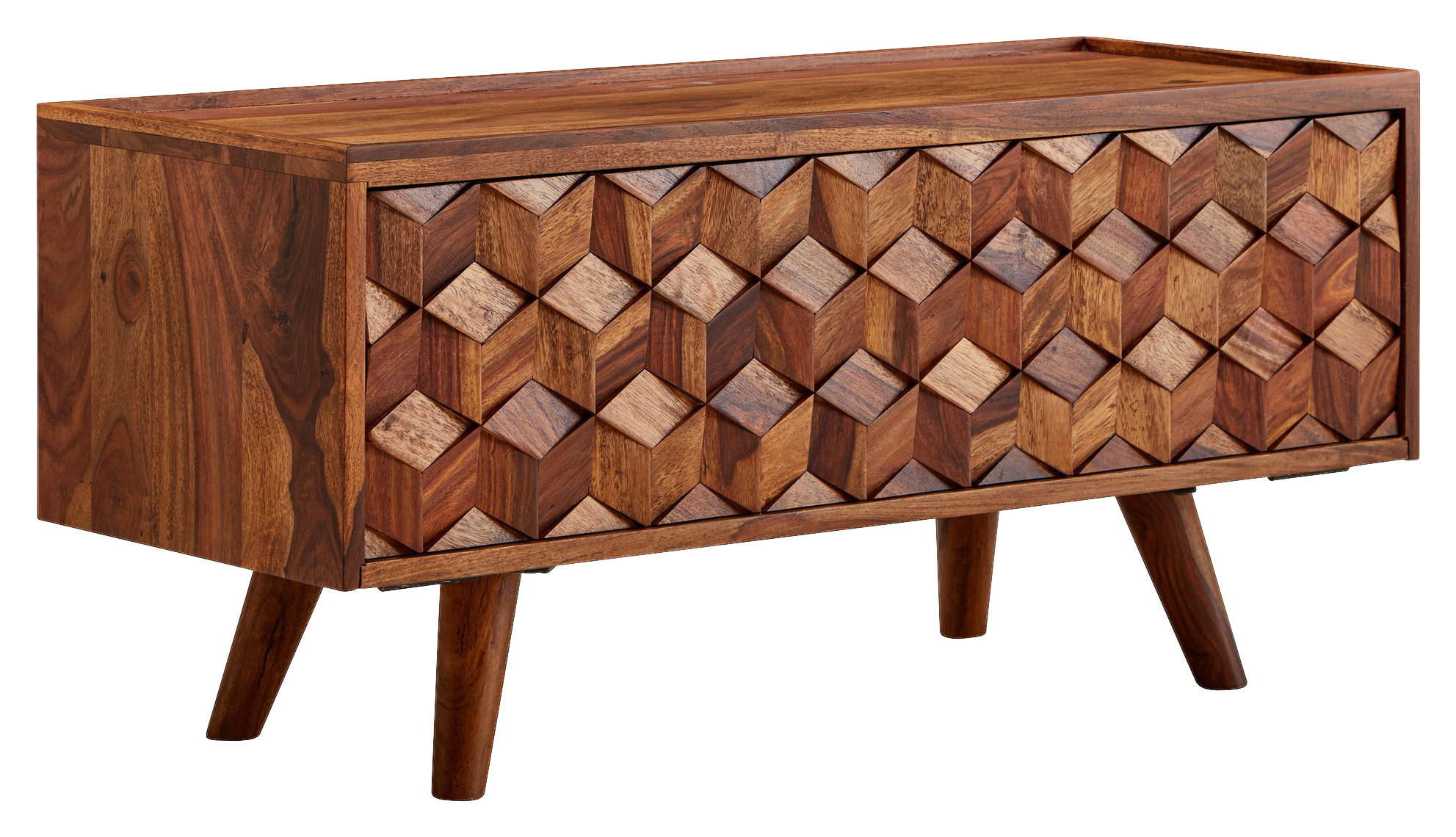 E-shop MID.YOU NÍZKA KOMODA, indický palisander, farba indického palisandra, 92/44/35 cm