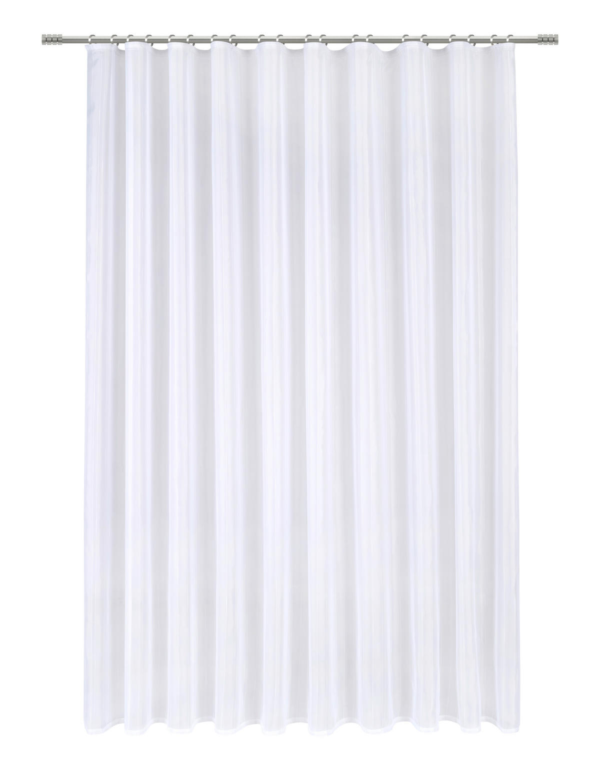 HOTOVÝ ZÁVĚS, průhledné, 300/245 cm - bílá, Basics, textil (300/245cm) - Esposa