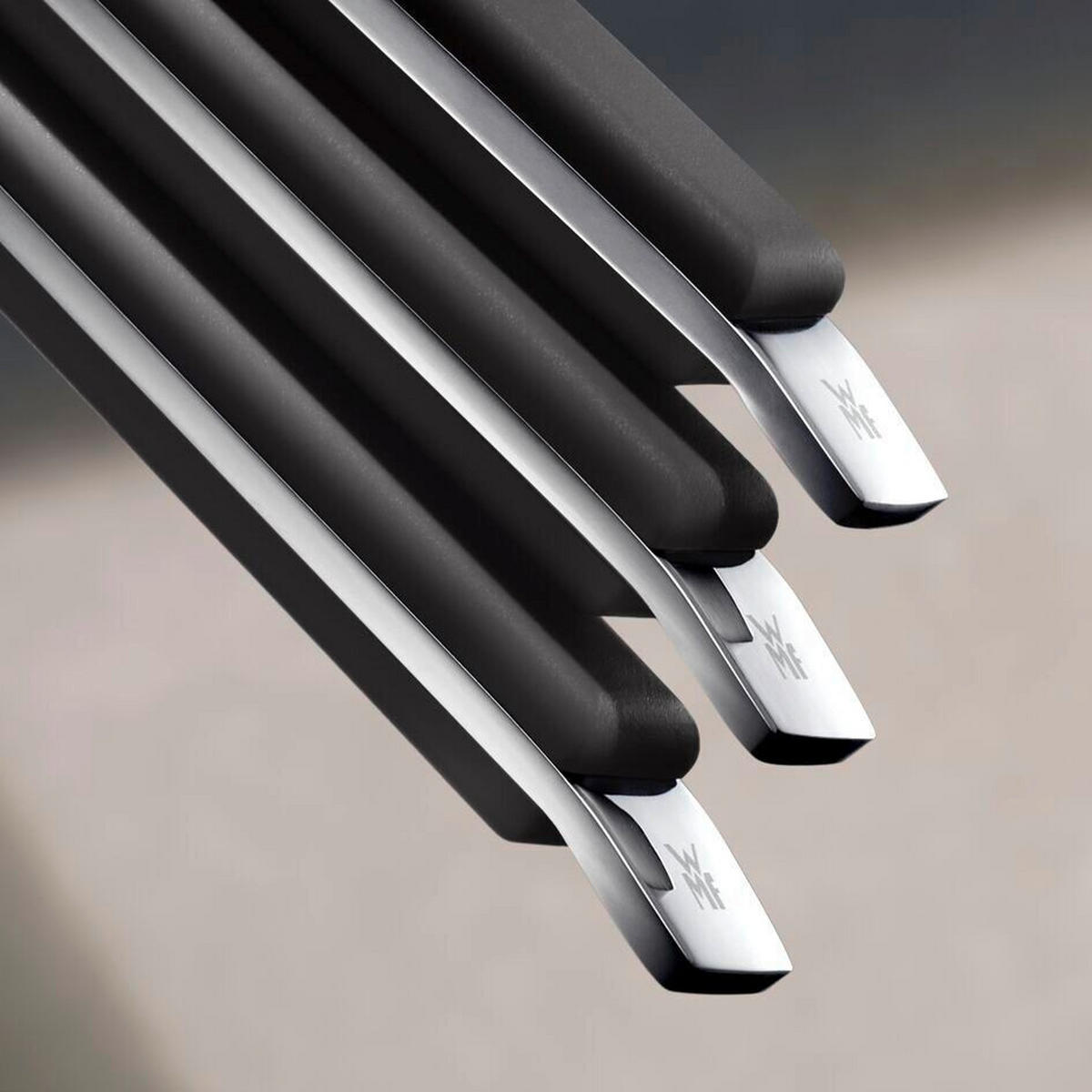 BESTECKSET Emotion 30-teilig Edelstahl  für 6 Personen  - Lavagrau, Basics, Metall (12,5/12,5/25cm) - WMF