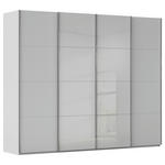 SCHWEBETÜRENSCHRANK 271/223/68 cm 4-türig Grau  - Chromfarben/Grau, KONVENTIONELL, Glas/Holzwerkstoff (271/223/68cm) - Novel