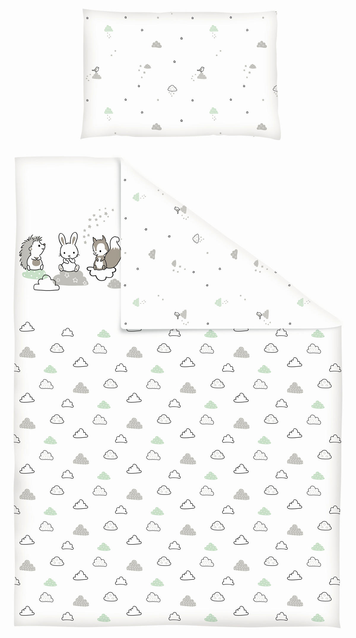 POSTELJNINA ZA DOJENČKE      100/140 cm         - zelena, Basics, tekstil (100/140cm) - My Baby Lou